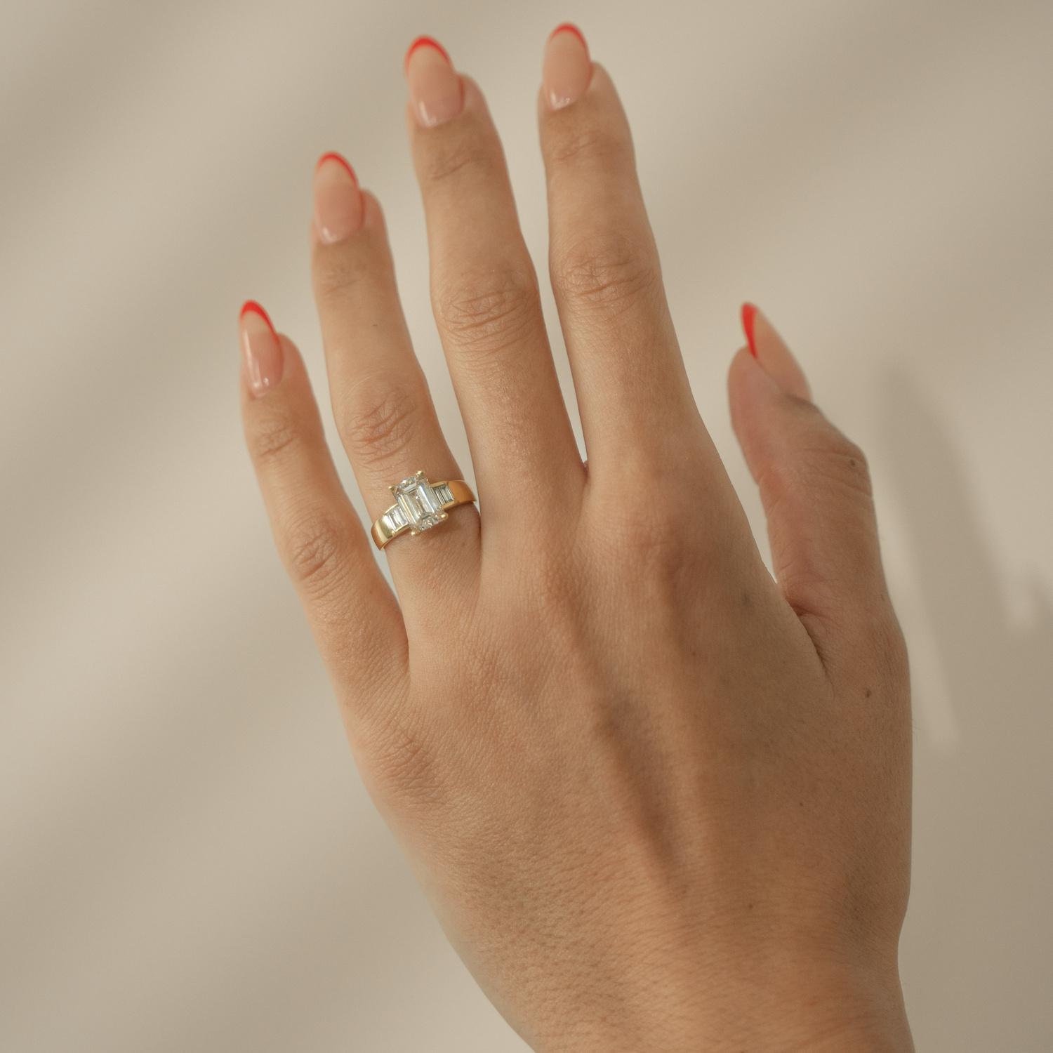 Embedded stone sales engagement rings